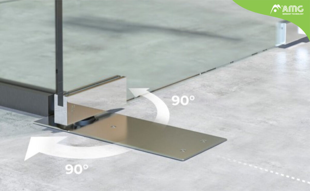 phụ kiện cửa kính bản lề sàn